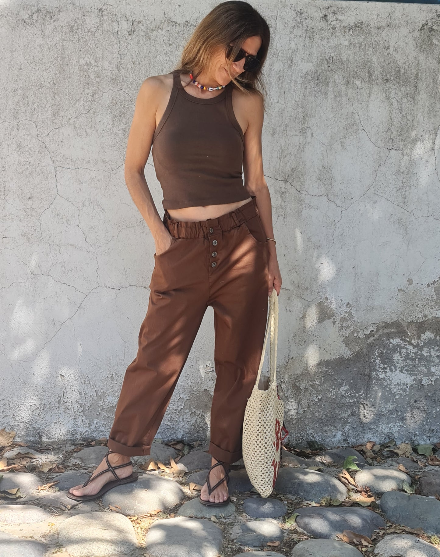 PANTALON INES CHOCOLATE -30% DCTO.