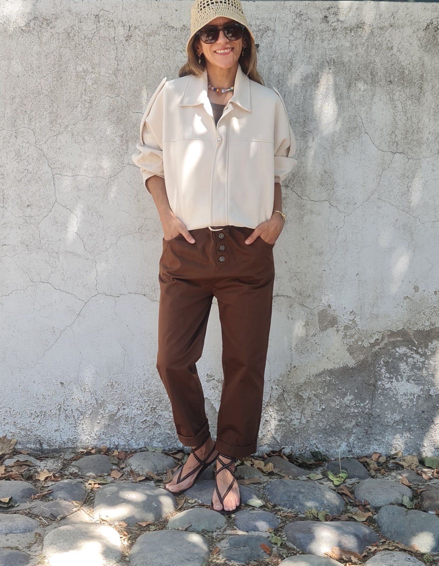 PANTALON INES CHOCOLATE -30% DCTO.