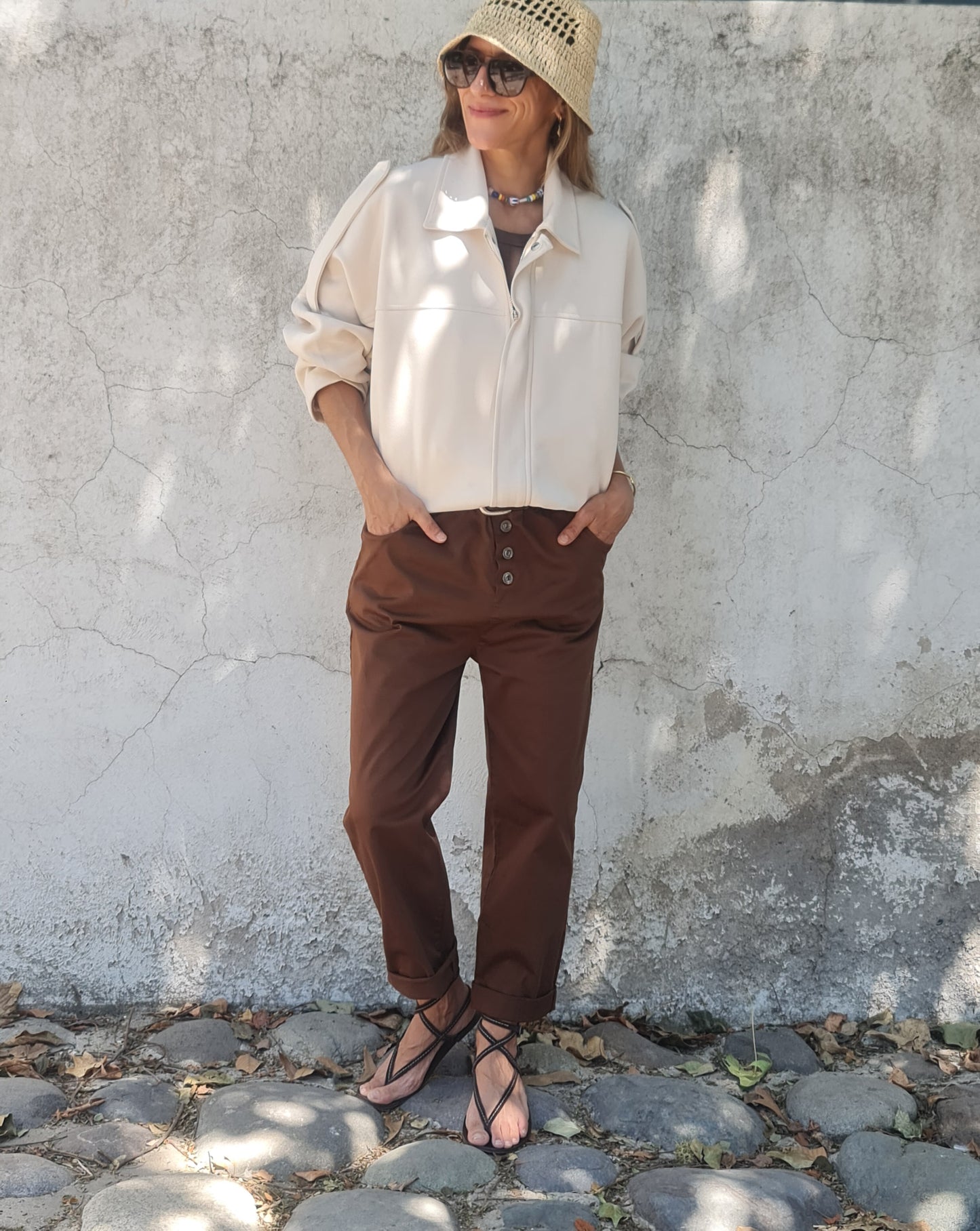 PANTALON INES CHOCOLATE -30% DCTO.