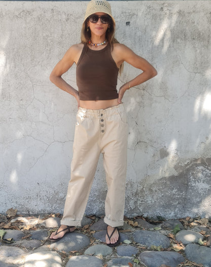 PANTALON INES BEIGE-30% DCTO.