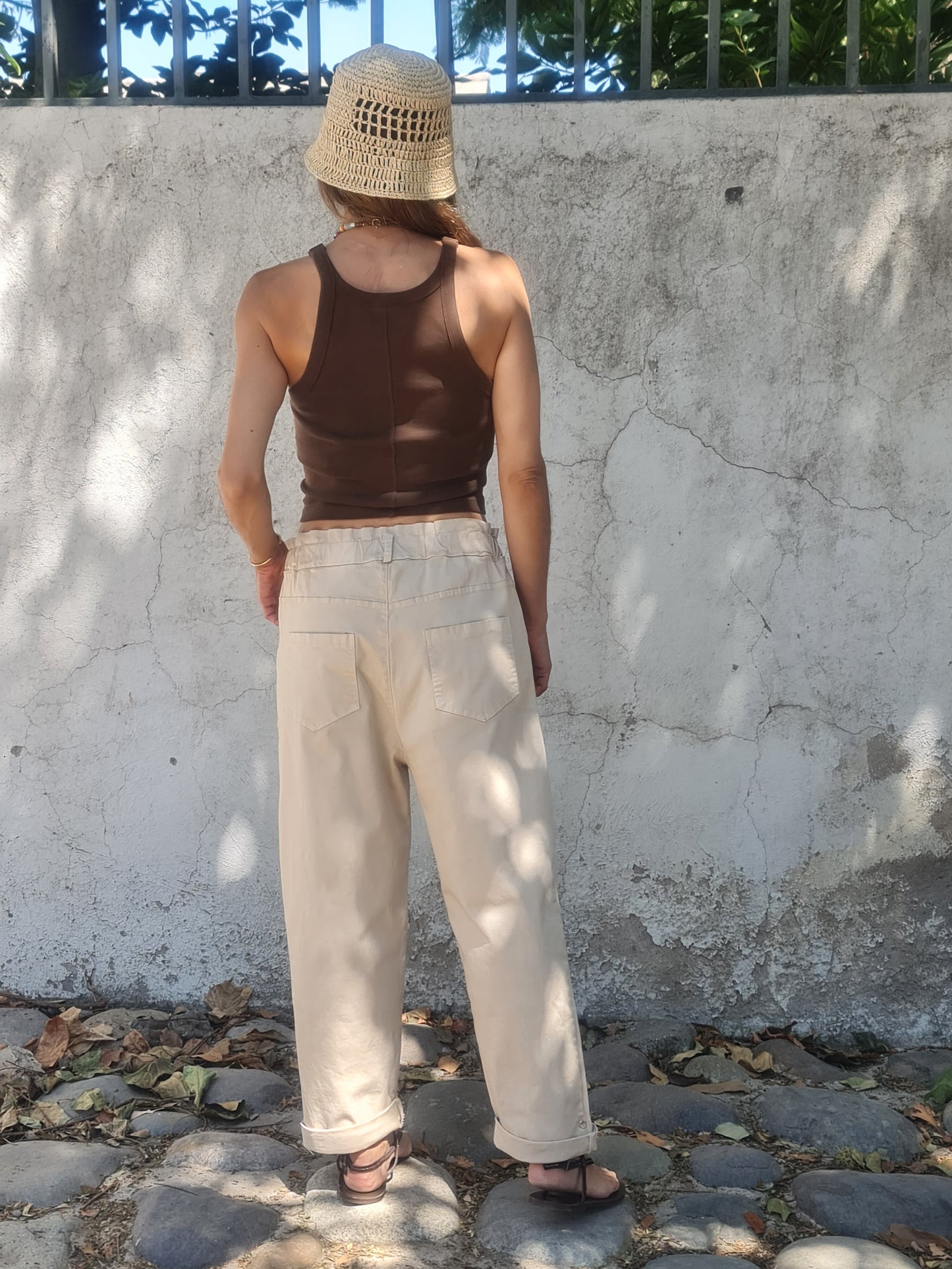 PANTALON INES BEIGE-30% DCTO.