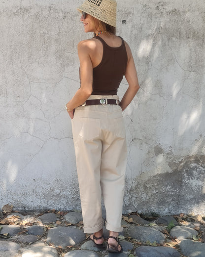 PANTALON INES BEIGE-30% DCTO.