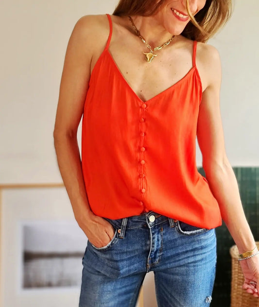 BLUSA FRAN NARANJA -70% DE DCTO. - Quemepongo