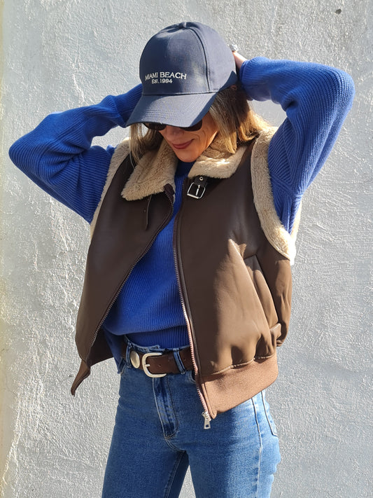 CHAQUETA NINA CHOCOLATE.
