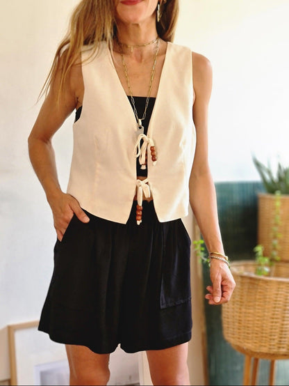 GILLET AMARRAS BEIGE -30% DE DCTO.. - Quemepongo