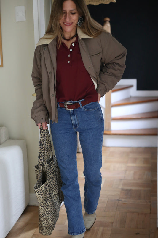 PARKA COTELE LUISA TOSTADO.