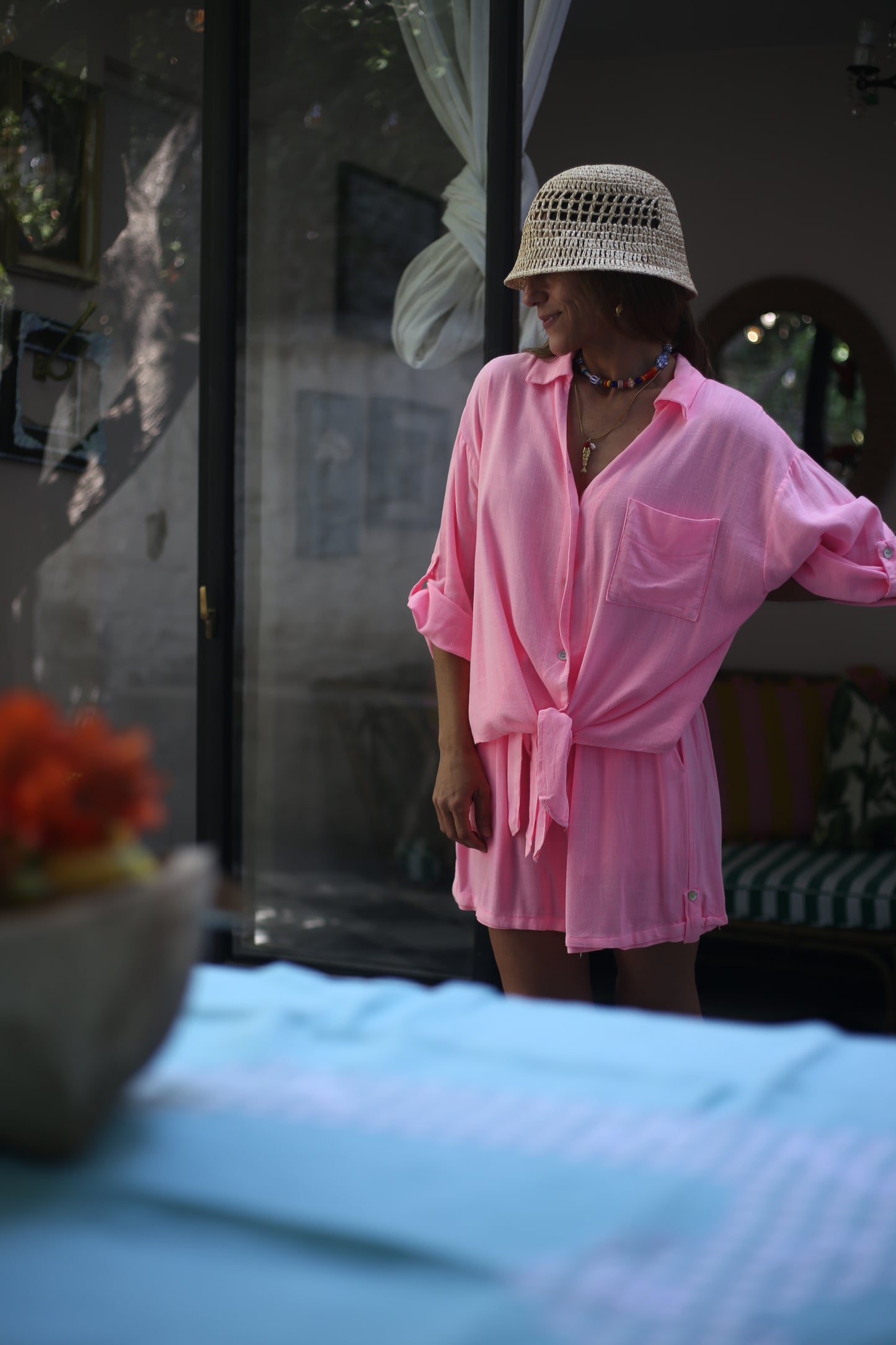 SHORT FRANCESCA ROSADO FLUOR-15%DCTO.