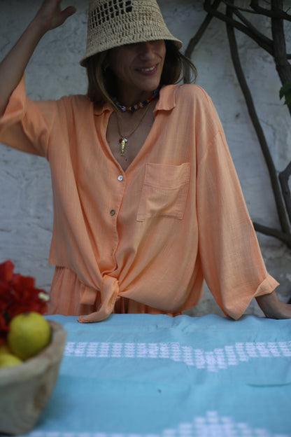 BLUSA  FRANCESCA NARANJO FLUOR-15%DCTO.