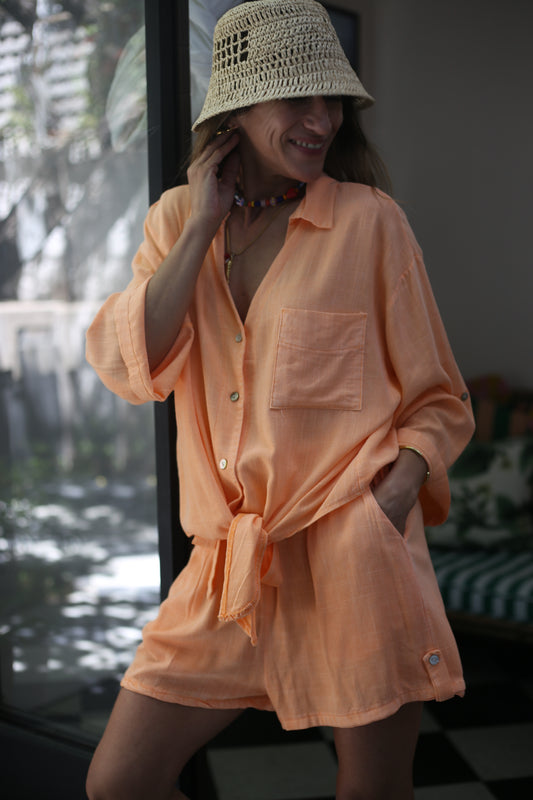 SHORT FRANCESCA NARANJO FLUOR-15%DCTO.