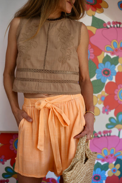 BLUSA DOMITILA CHOCOLATE SUAVE-15%DCTO.