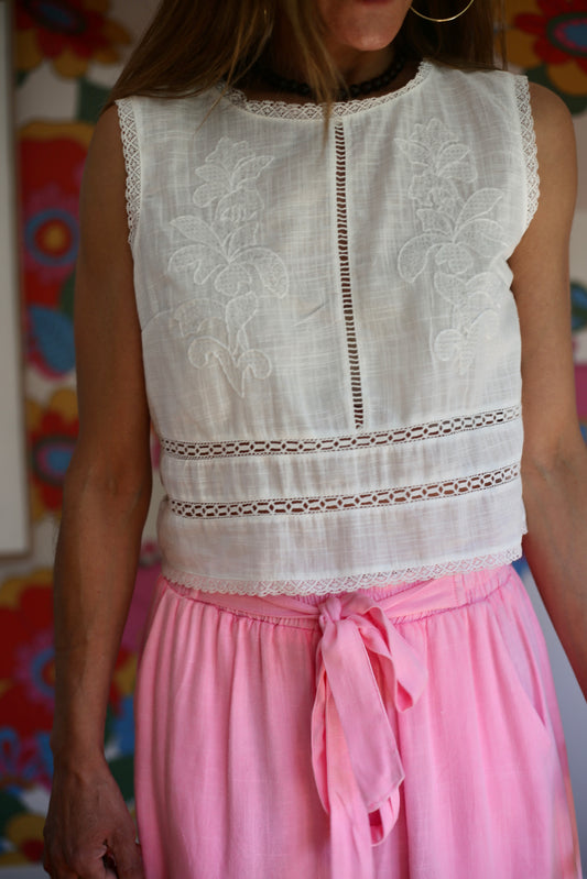 BLUSA DOMITILA BLANCA-15%DCTO.