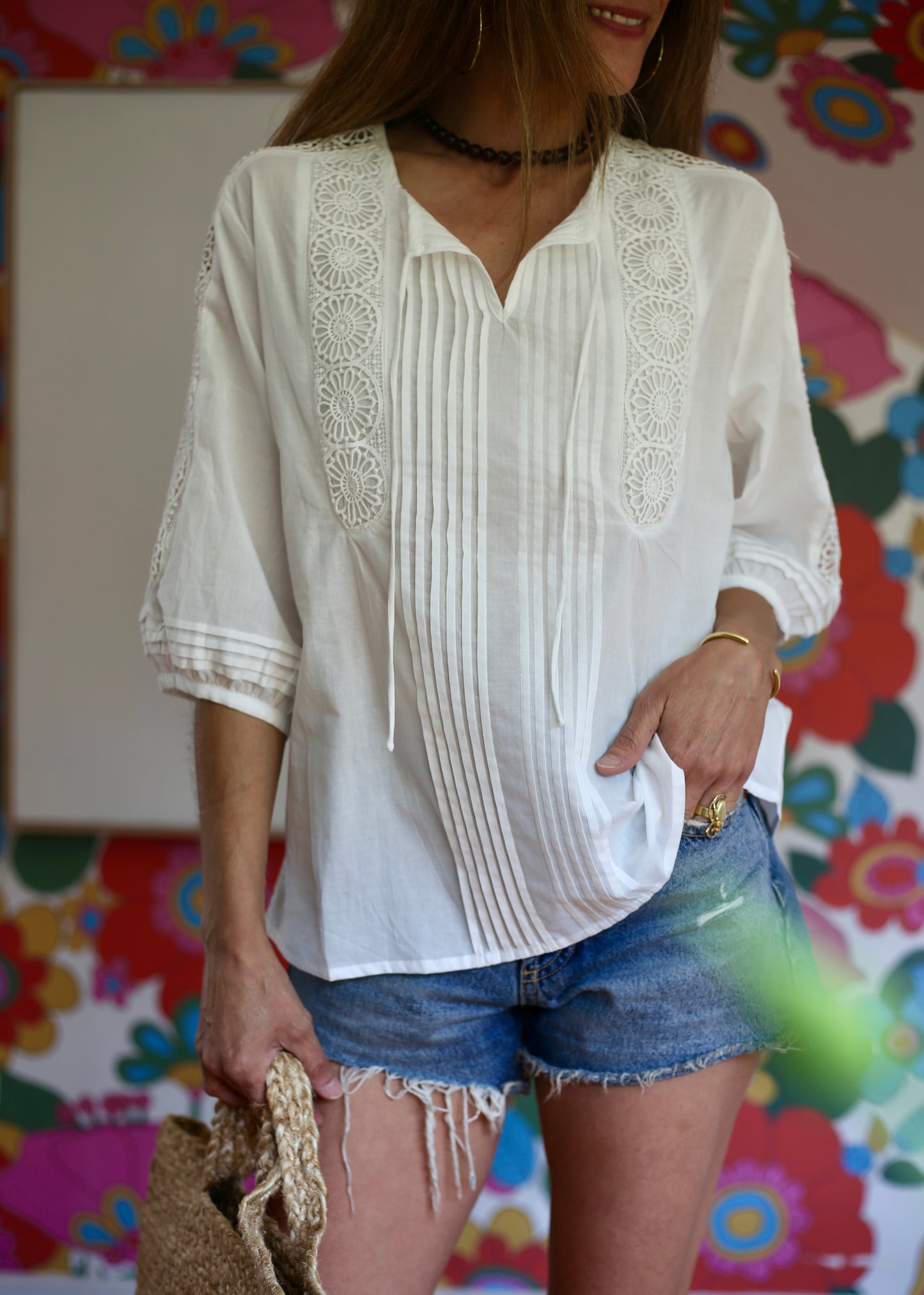 BLUSA PELAYA BLANCA -10% DCTO.