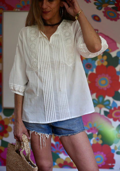 BLUSA PELAYA BLANCA -10% DCTO.