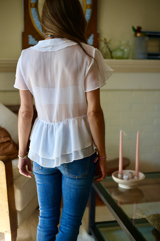 BLUSA ANA BLANCA -40% DCTO.