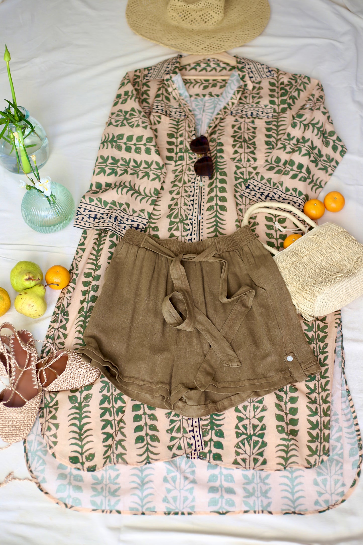 VESTIDO/ TAPADO MONI VERDE MUSGO -20% DCTO.