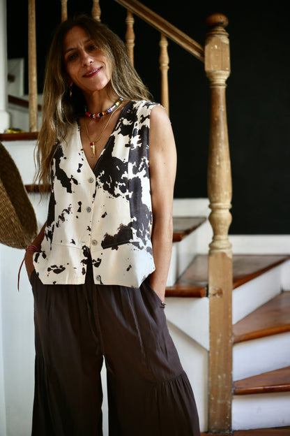 GILLET LINO TERE CAFE/ CREMA -10%DCTO.