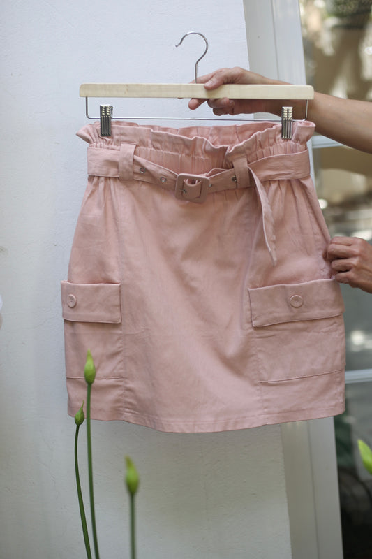 MINI GABARDINA ROSADA-55% DCTO.