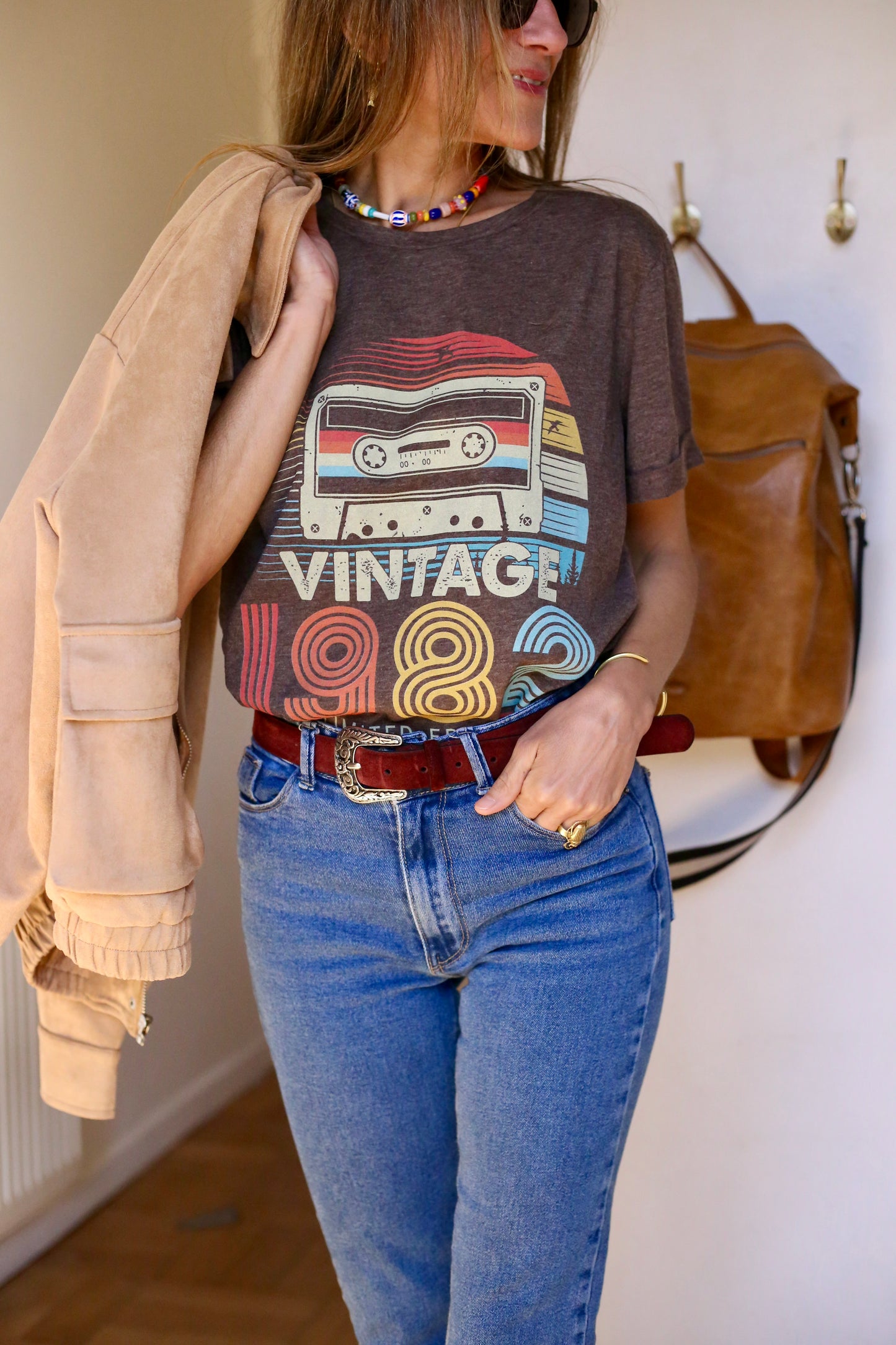 POLERA 1982 CAFÉ.