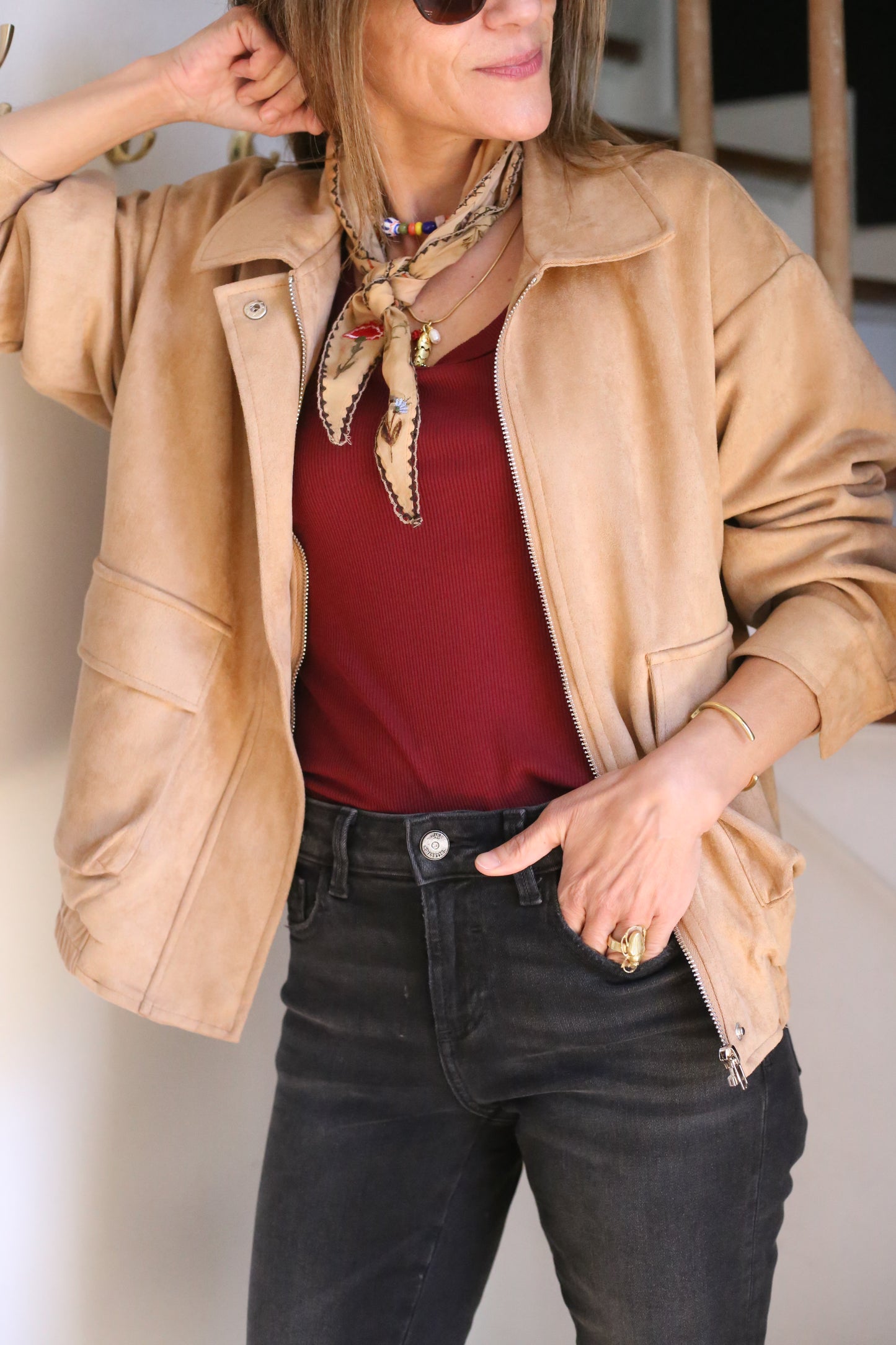 POLERA MUSCULOSA BURDEO.