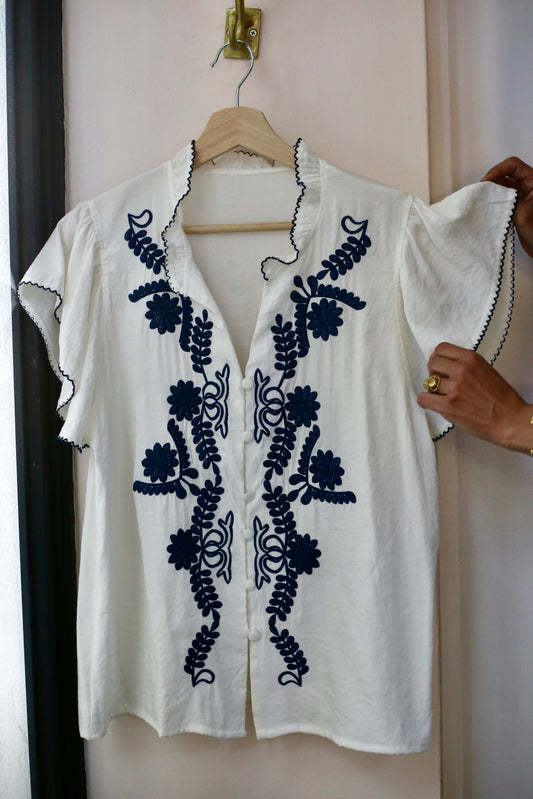 BLUSA ANGELITA AZUL.