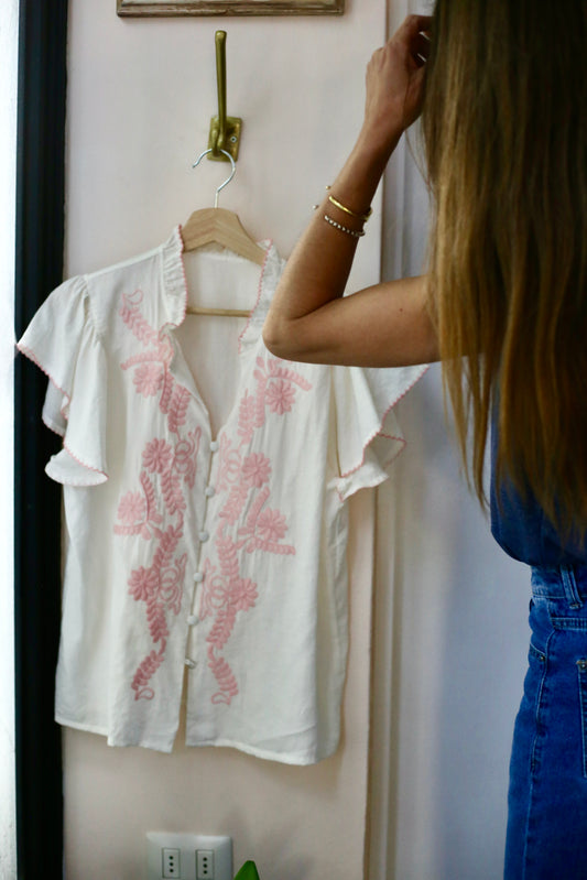 BLUSA ANGELITA ROSADA.