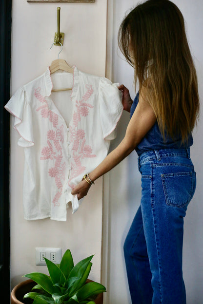 BLUSA ANGELITA ROSADA.