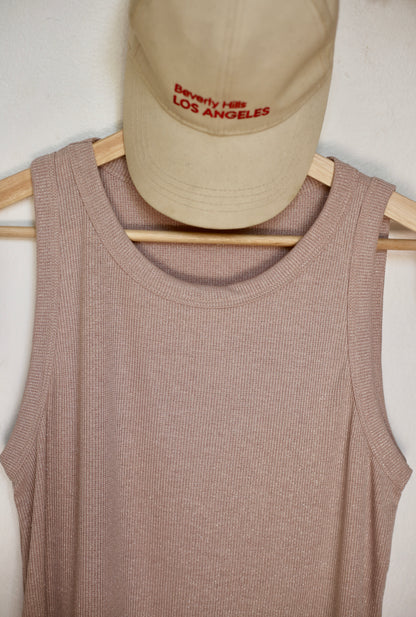 POLERA SARA BRILLOS ROSA-BEIGE