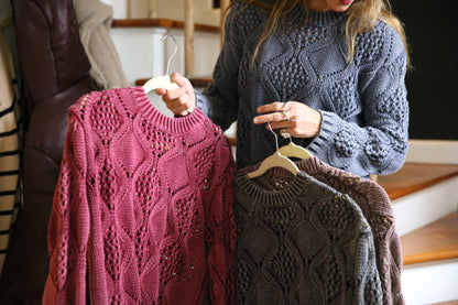 SWEATER CONSTANZA AZUL DESGASTADO. - Quemepongo