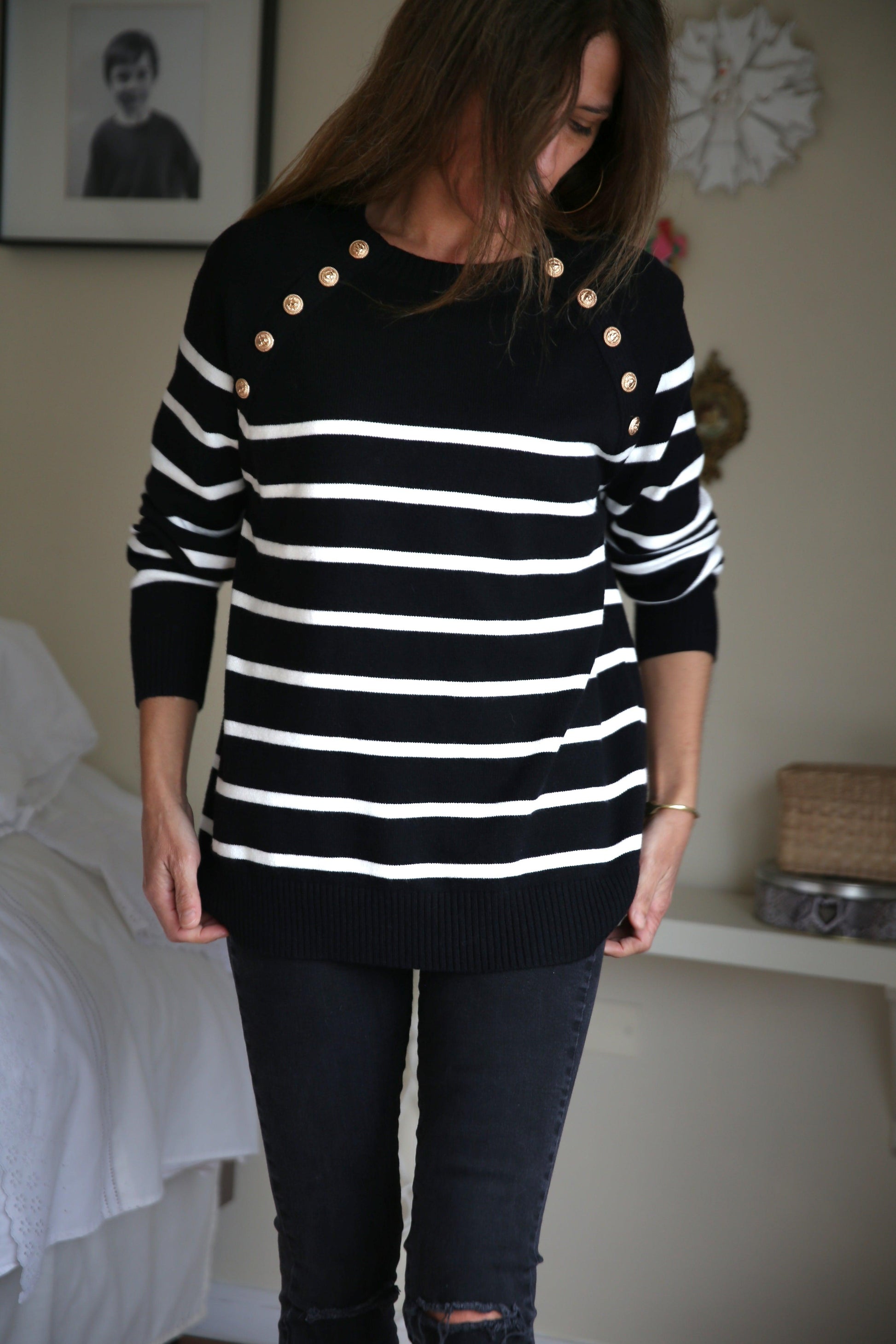 SWEATER FRANCES NEGRO. - Quemepongo