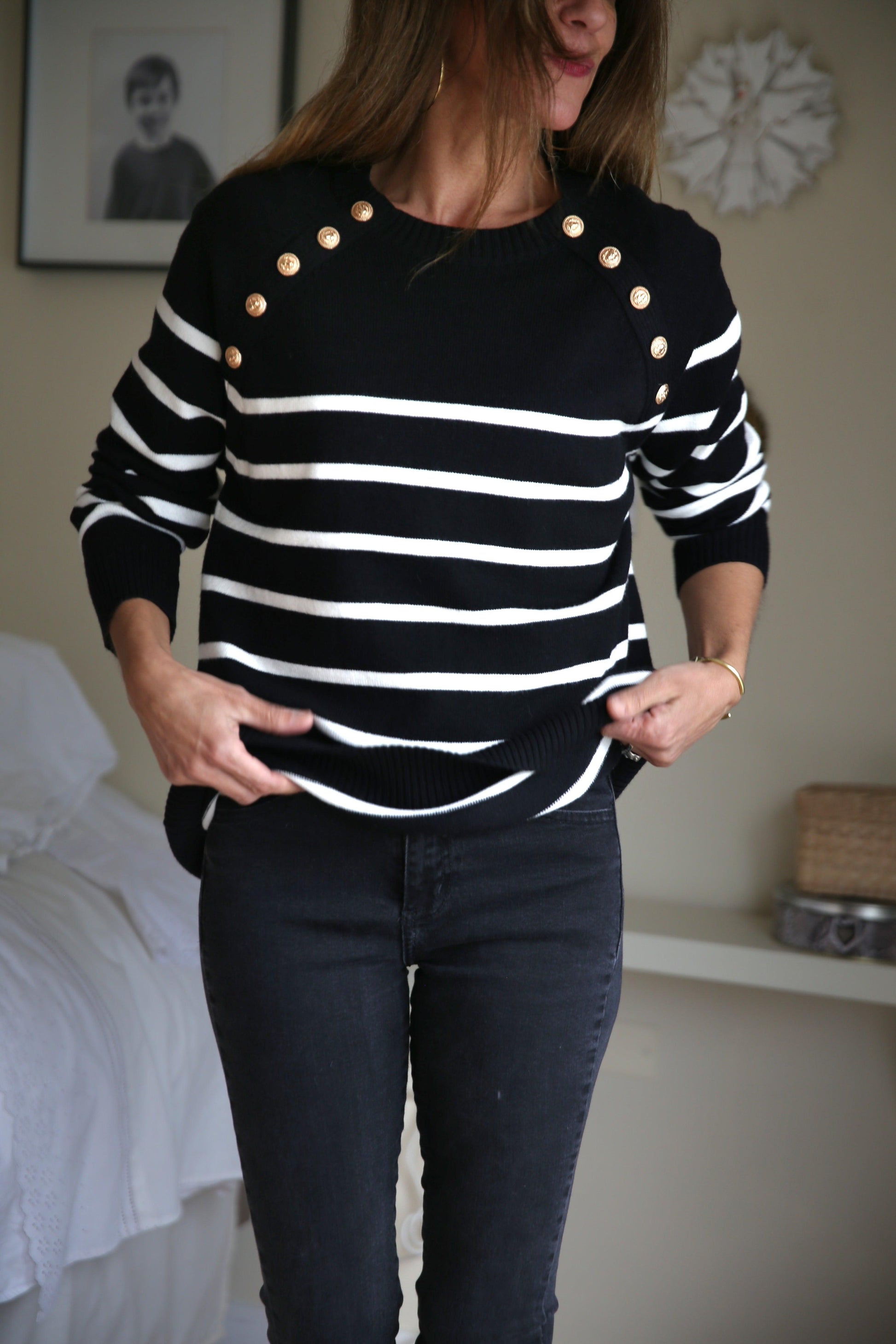 SWEATER FRANCES NEGRO. - Quemepongo