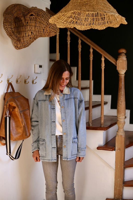 Chaqueta Angeles Jeans Celeste