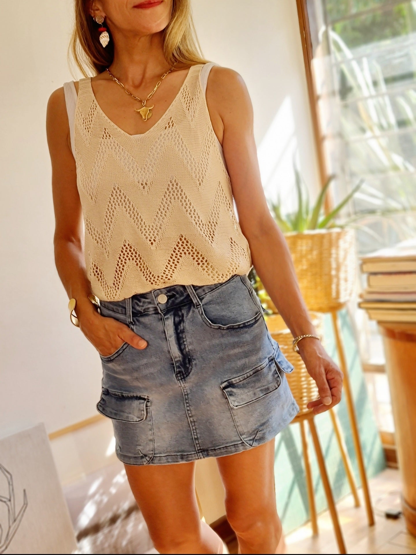 MINI JEANS AZUL MEDIO -15% Dcto.