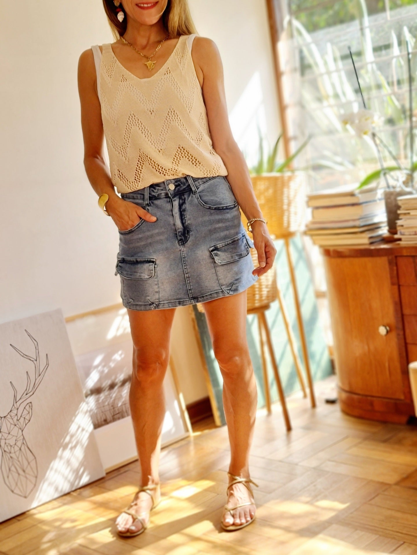 MINI JEANS AZUL MEDIO -15% Dcto.