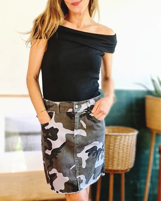 MINI JEANS MILITAR GRIS -70% DE DCTO.