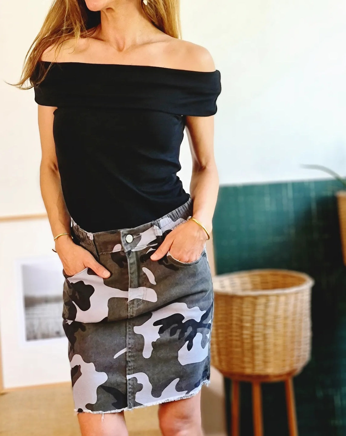 MINI JEANS MILITAR GRIS -70% DE DCTO.