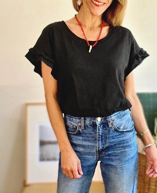 POLERA ANTONIA NEGRA -25% DE DCTO.