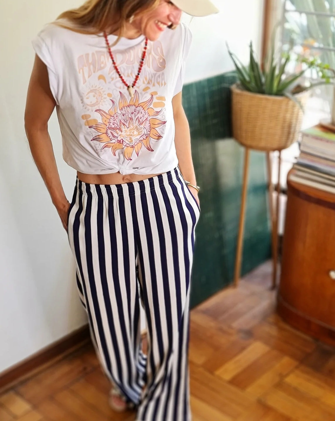 POLERA DOORS BLANCA -20% DE DCTO.