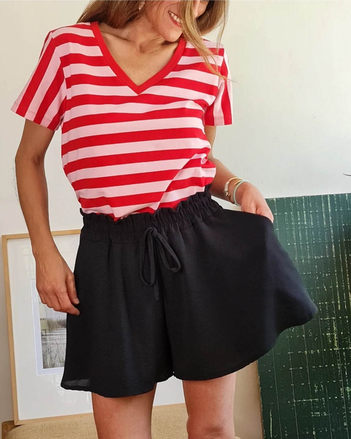 POLERA JOSE FUCSIA/ROJA -20% DE DCTO.