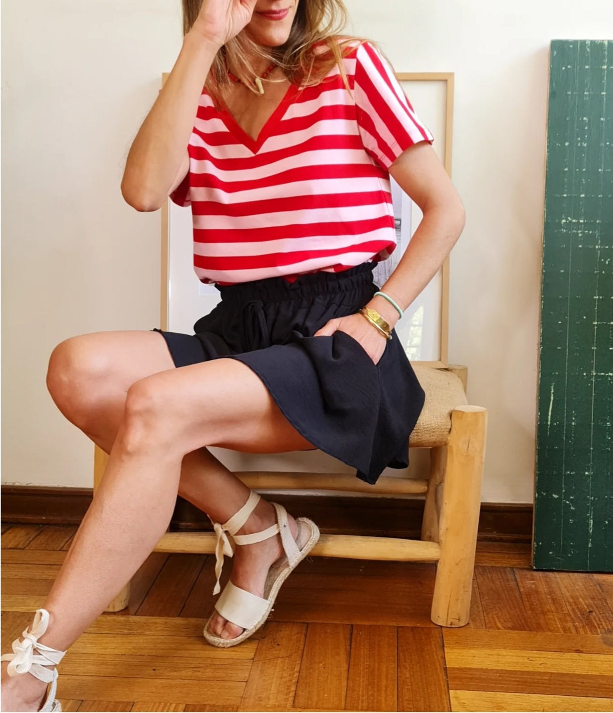 POLERA JOSE FUCSIA/ROJA -20% DE DCTO.