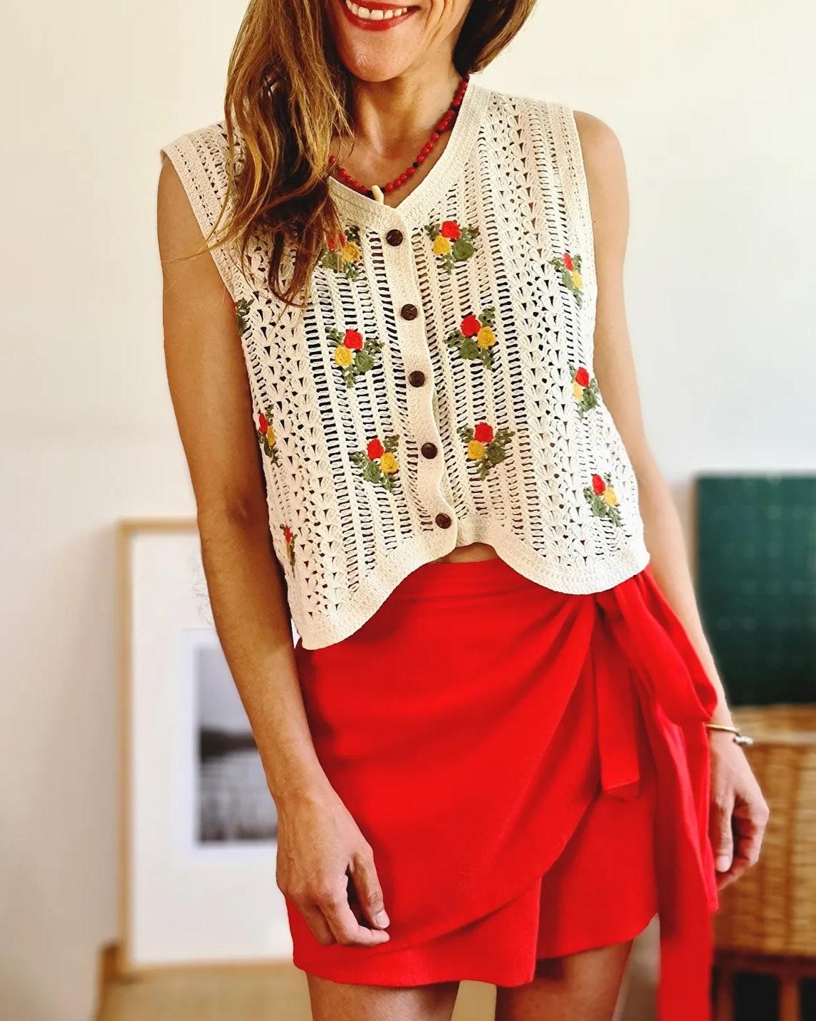 TOP CROCHET MANUELA -70% DE DCTO. - Quemepongo