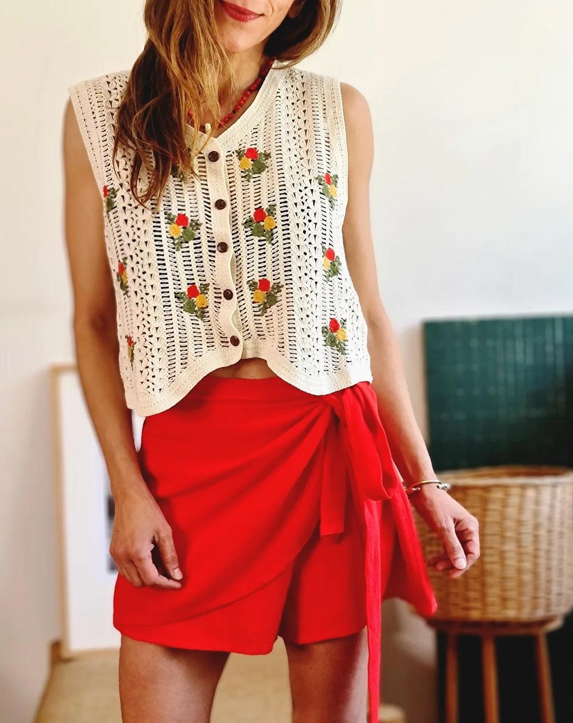 TOP CROCHET MANUELA -70% DE DCTO. - Quemepongo