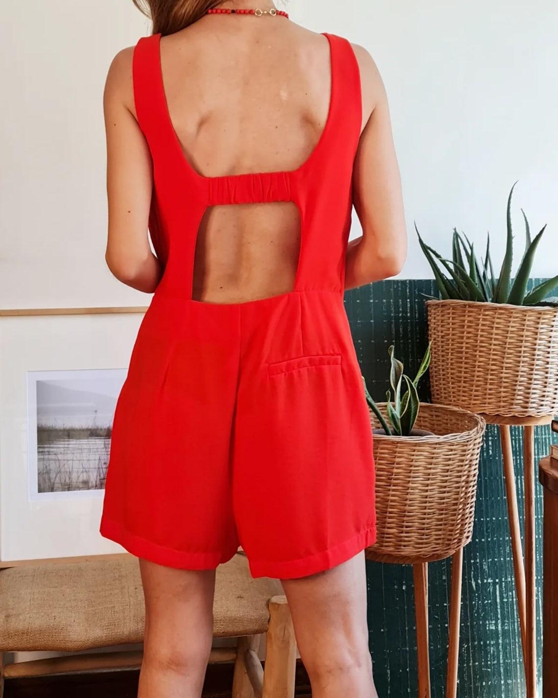 VESTIDO/ SHORT FEÑA ROJO -70% DE DCTO. - Quemepongo