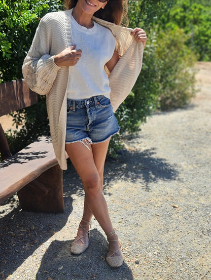 CHALECO LUISA BEIGE.
