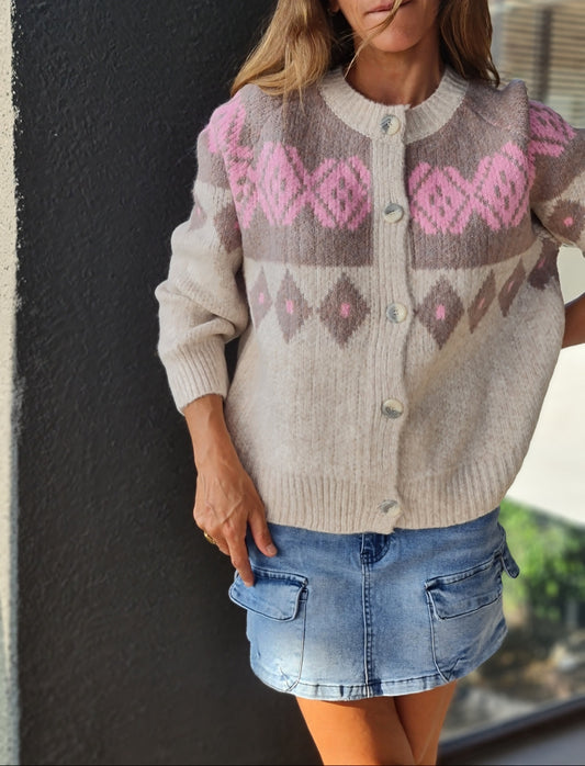 CHALECO AMANDA BEIGE.