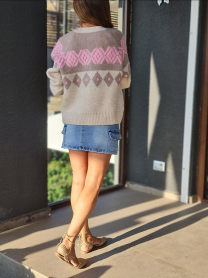 CHALECO AMANDA BEIGE.