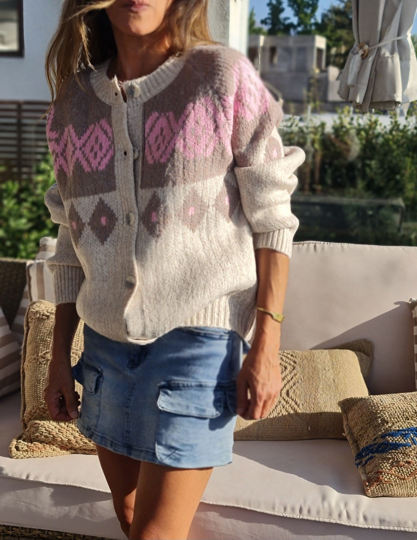 CHALECO AMANDA BEIGE.
