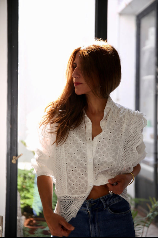 BLUSA MAGNOLIA BLANCA -15% DCTO.