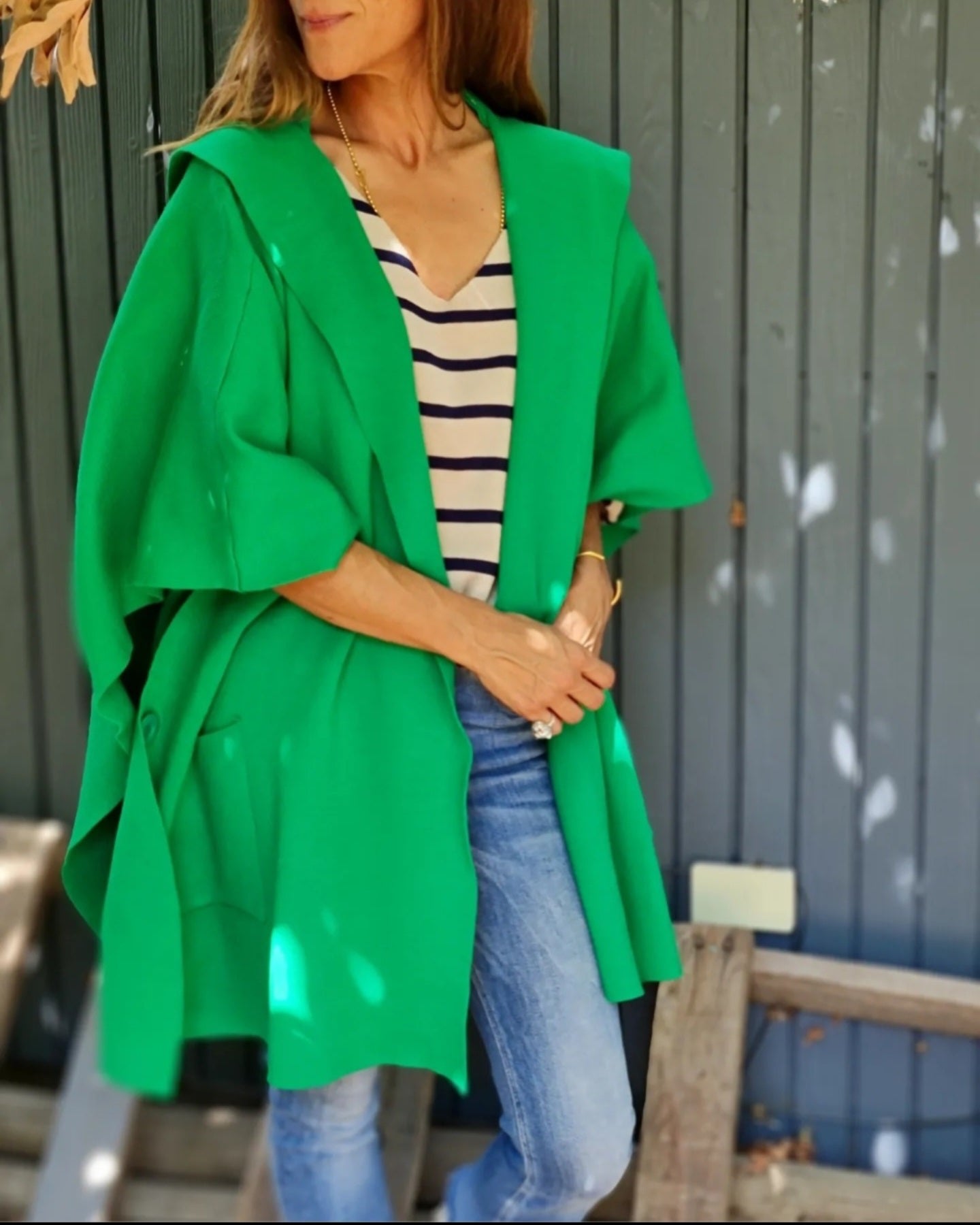 PONCHO AGUSTIN VERDE -50%DCTO.