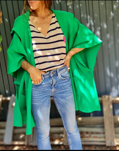 PONCHO AGUSTIN VERDE -50%DCTO.