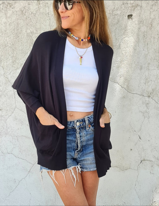 CHALECO BEATRIZ NEGRO -35% DCTO.